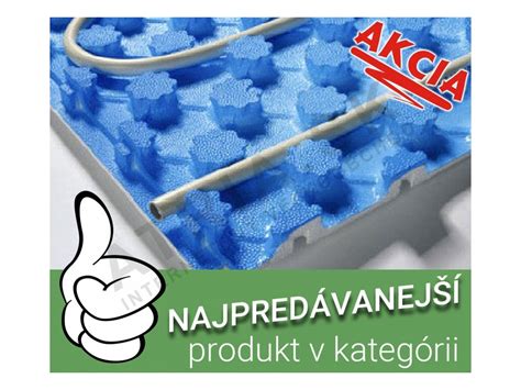 Systémová doska pre podlahové vykurovanie s rúrkami