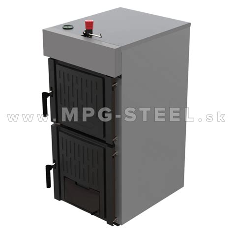 Ilustračná fotografia moderného oceľového kotla na tuhé palivo