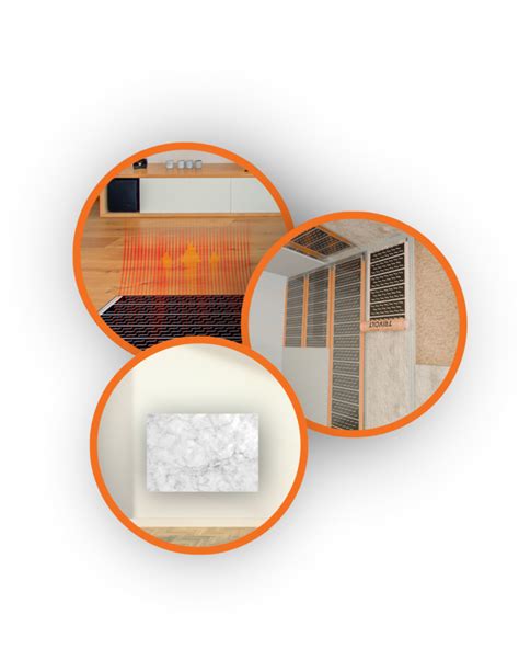 Ilustrácia princípu sálavého vykurovania, kde infračervené lúče priamo ohrievajú objekty a osoby.