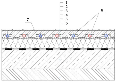 Detail systémovej izolačnej dosky s integrovanými výstupkami
