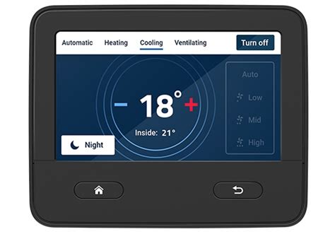 Detailný pohľad na ovládací panel nezávislého kúrenia s funkciou Bluetooth