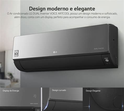 Detail vnútornej jednotky klimatizácie LG Artcool s popisom UV nano technológie