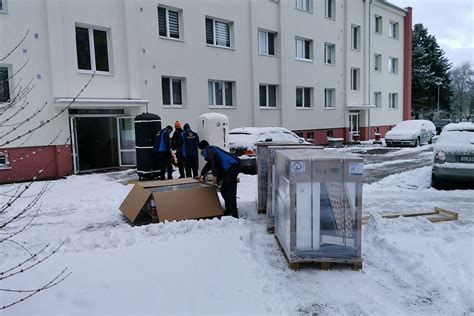 fotografia z úspešne dokončeného projektu vykurovania v bytovom dome