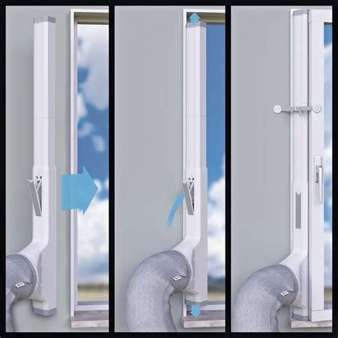 Detail hadice na odvod horúceho vzduchu a adaptérov pre mobilnú klimatizáciu