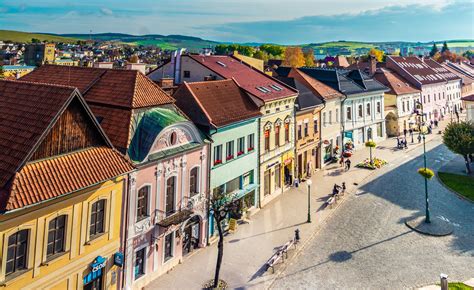 Historická mapa alebo panoráma mesta Kežmarok s výhľadom na Vysoké Tatry