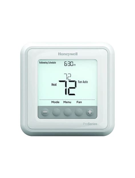 produktová fotografia inteligentného termostatu Honeywell T6 s detailom dotykovej obrazovky