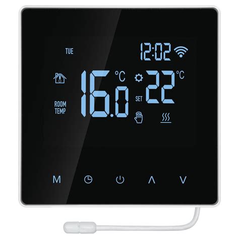 Infografika zobrazujúca schému zapojenia termostatu HAKL TH 750 WiFi do elektrického podlahového vykurovacieho systému