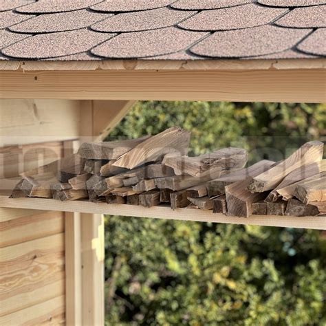 Schéma ideálneho prístrešku na drevo s vyvýšenou podlahou a odvetranými stenami