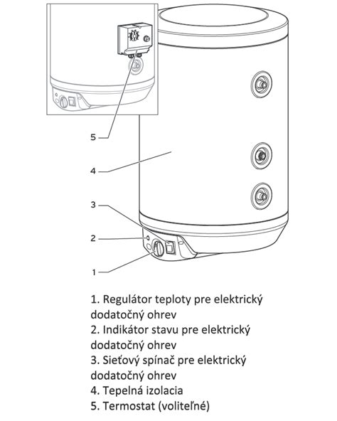 Detail pripojení zásobníka teplej vody Protherm