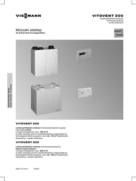 Produktová fotografia Viessmann Vitovent 300-W v interiéri, ukazujúca jej kompaktnosť a estetiku
