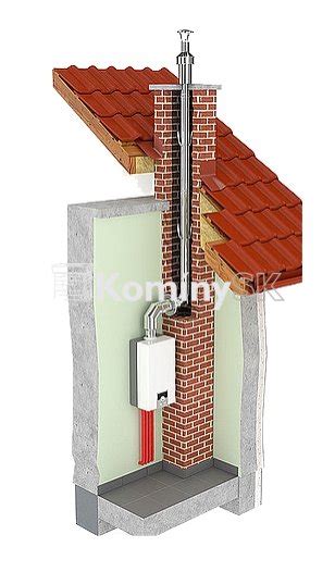 Detail nerezovej komínovej vložky s tesnením