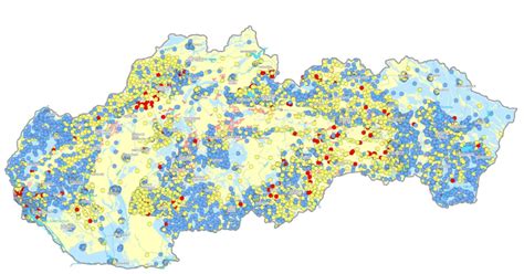 Mapa distribúcie pôdnej vlhkosti na základe satelitných dát