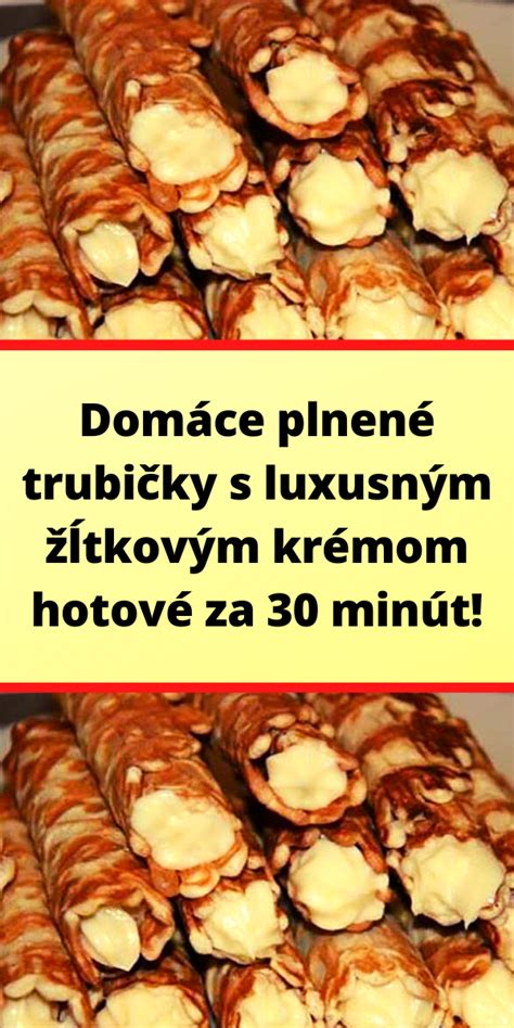 hotové trubičky naplnené krémom