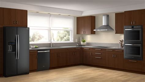 Koláž rôznych typov umiestnenia chladničky v kuchyni