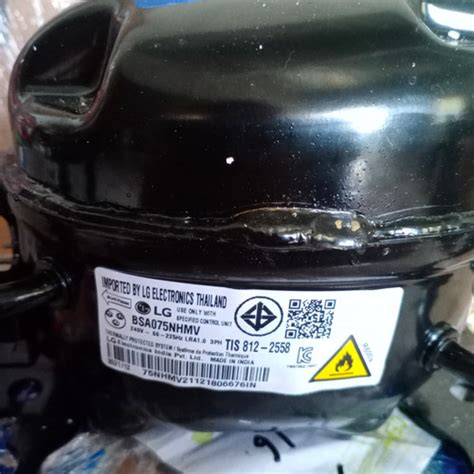 Štítok s informáciou o 10-ročnej záruke na kompresor LG