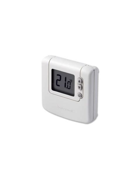 Detailný pohľad na displej a ovládacie tlačidlá termostatu Honeywell DT90