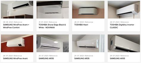 Infografika porovnávajúca rôzne typy klimatizácií (nástenná, podstropná, mobilná) podľa ich vhodnosti pre rôzne priestory.