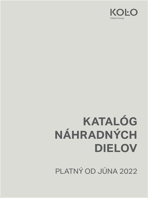 Tabuľka s prehľadom najbežnejších náhradných dielov a ich katalógových označení