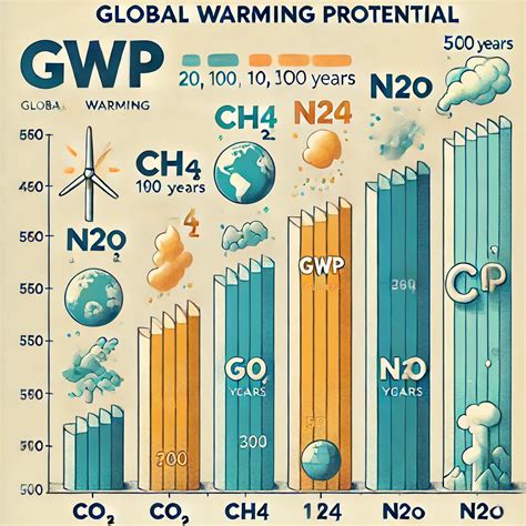 Infografika porovnávajúca GWP (Global Warming Potential) rôznych typov chladív