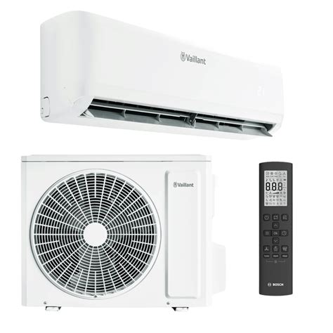 Ilustrácia interiérových a exteriérových jednotiek nástenného split systému klimatizácie.