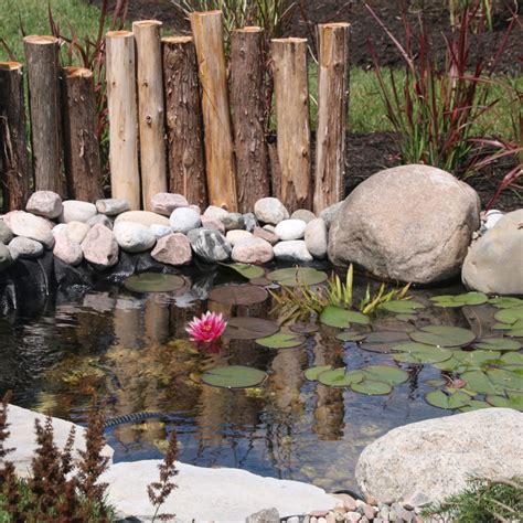 Fotografia plávajúceho teplomera v záhradnom jazierku