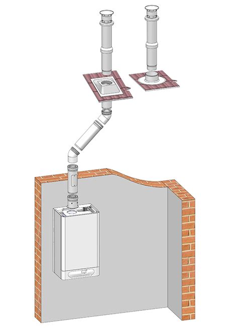 Detailný pohľad na uchytenie ventilátora odťahu spalín v kotle