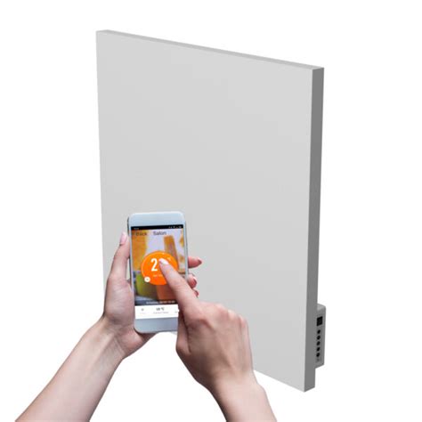 Ilustrácia smart termostatu s ovládaním cez mobilnú aplikáciu