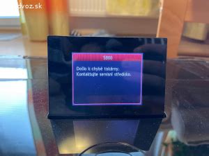 Detail displeja regulátora kotla s chybovým kódom