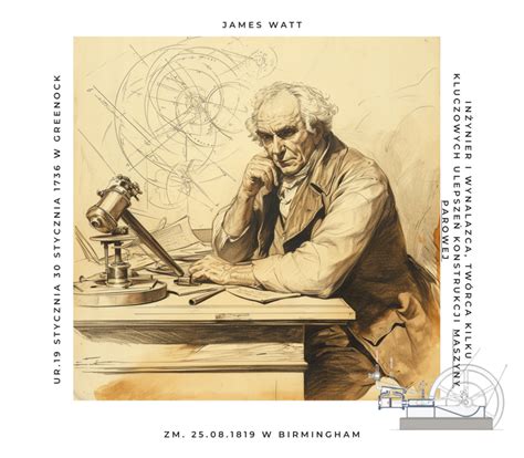 Ilustrácia parného stroja Jamesa Watta