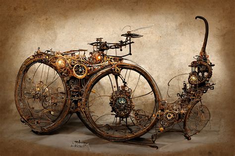 Ilustrácia steampunk estetiky