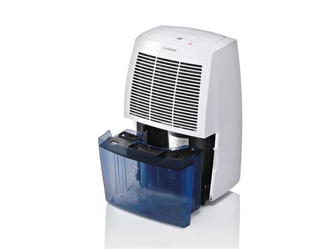 Vizualizácia odvlhčovača vzduchu Silvercrest SLE 280 A2 s detailom na LED displej a ovládacie prvky.