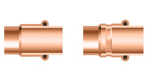 Schéma lisovanej technológie spájania medených rúr KAN-therm Copper s detailom O-krúžku