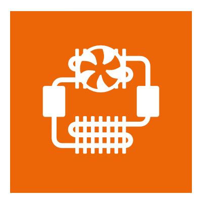 Ilustrácia znázorňujúca rôzne aplikácie chladiacich systémov (serverová farma, motor automobilu, chladiarenské skladovanie)