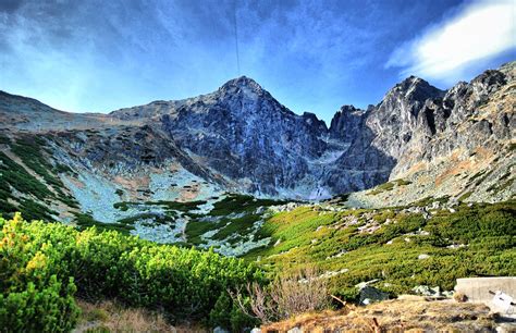 panoramatický pohľad na Vysoké Tatry s charakteristickými štítmi