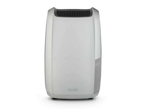 Detailný pohľad na odvlhčovač De'Longhi DDSX220 v modernom bielom dizajne