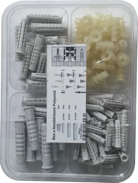 Detailná fotografia hmoždiniek a fasádnych pások používaných pri zatepľovaní