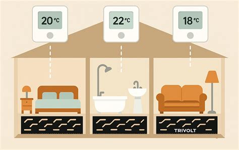 Ilustrácia porovnávajúca princípy sálavého a konvekčného vykurovania