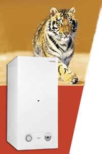 Schéma vnútorných komponentov kotla Protherm Tiger 24 KTZ so zvýrazneným výmenníkom