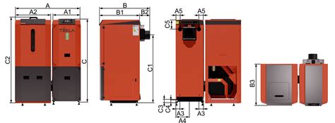 Detail oceľového kotla na pelety