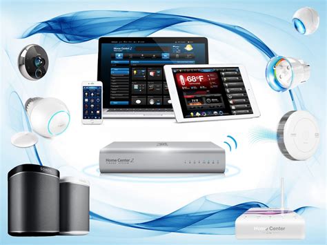 Ilustrácia smart home systému s prepojenými zariadeniami