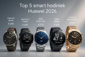Zobrazenie rôznych modelov smart hodiniek v akcii