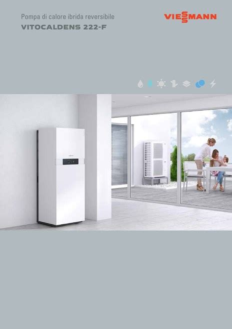 Schéma kompaktného hybridného zariadenia Viessmann Vitocaldens 222-F