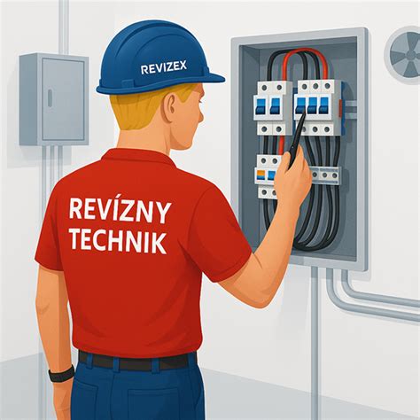 revízny technik pri meraní elektrickej inštalácie