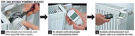 Ilustrácia údržby termostatickej hlavice