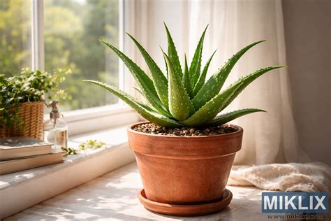 rastlina aloe vera s hrubými, sukulentnými listami